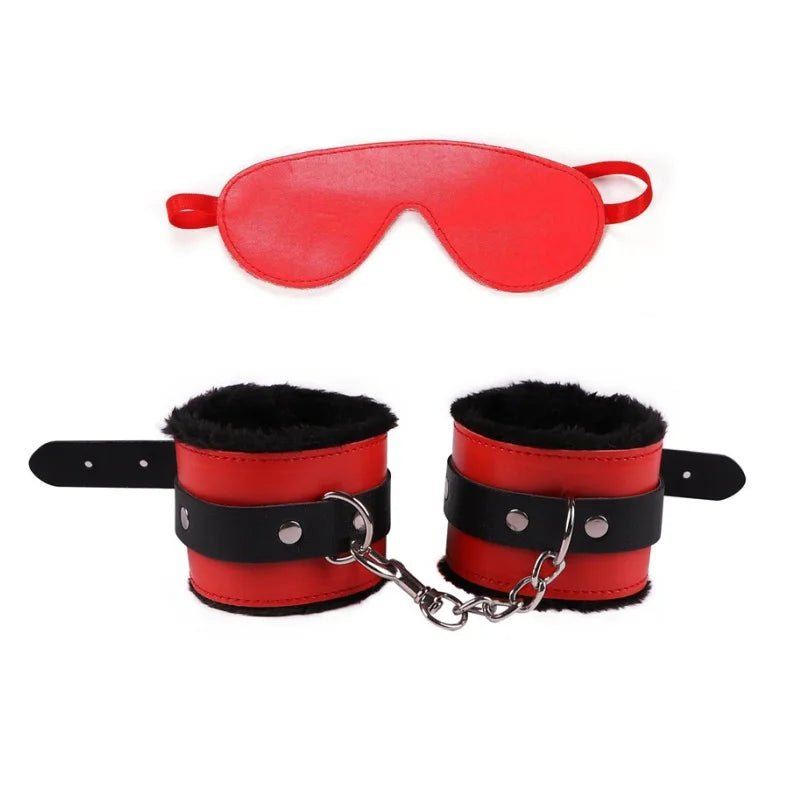 Bondage Equipment Erotic Handcuffs With Blindfold BDSM Kit