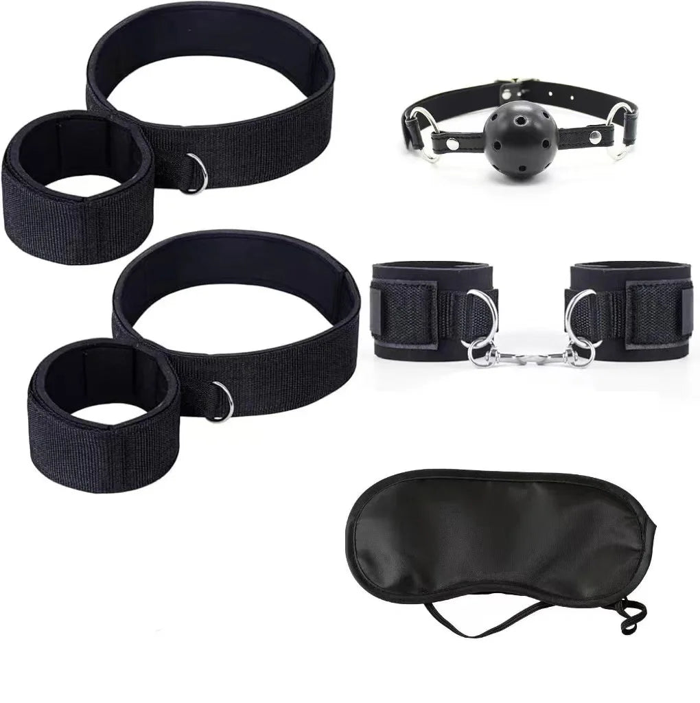 Bed Restraint Set Couple Sex Toys Bondage Kit 18+ Fun