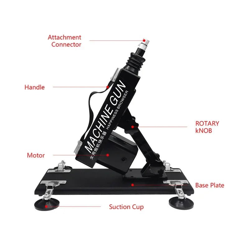Adult Telescopic Machine 3XLR Kit Vibrators for Pleasure