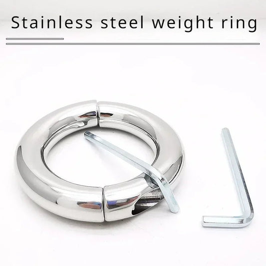 Sexy Toy Metal Color Round Glans Ring Chastity Gear Accessory