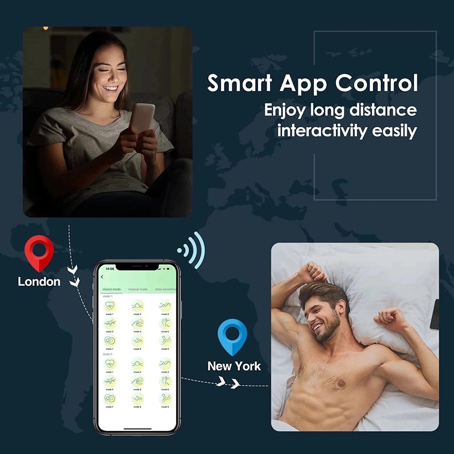 HESEKS Male Training Vibrator with App Control for Pleasure