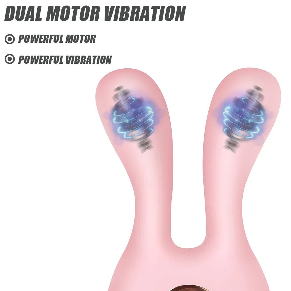 10cm Rabbit Ear Vibrator Nipple Clamps For Ultimate Bliss