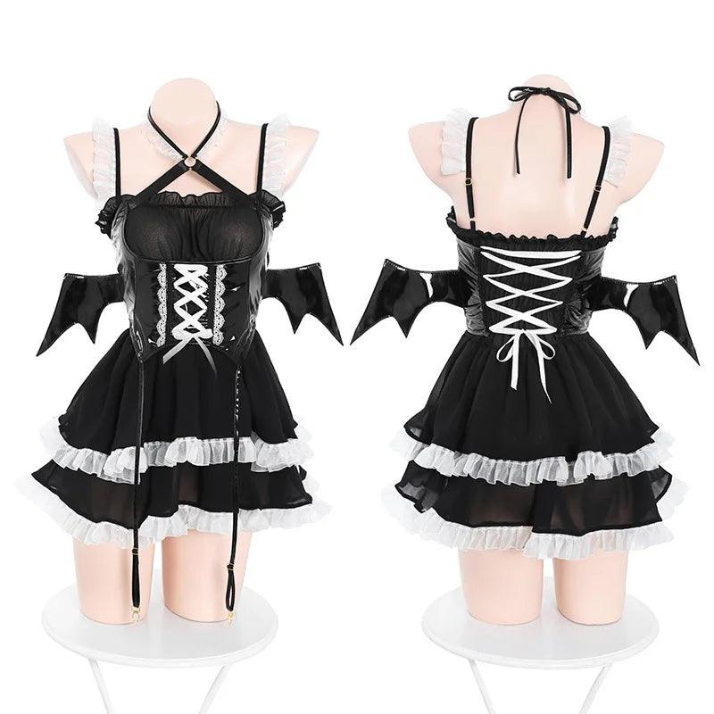 Girl Bad Devil Anime Maid Uniform Cute Lolita Sexy Lingerie