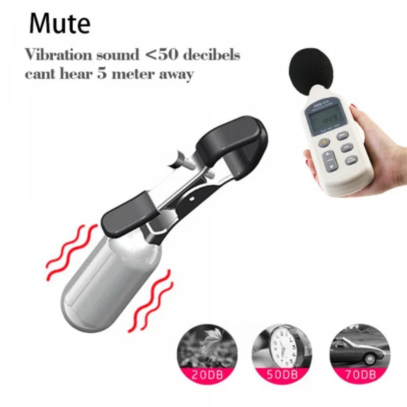 Powerful 20-Frequency Nipple Vibrator for Adult Fun Device