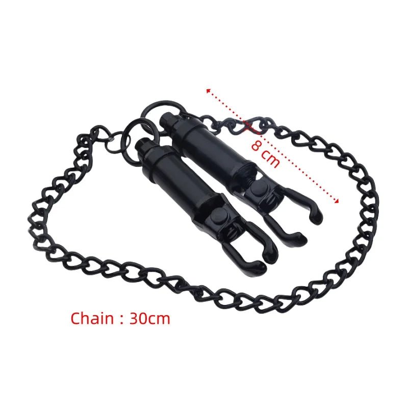 Adult Bondage Set BDSM Kit with Nipple Clamp and Wheel