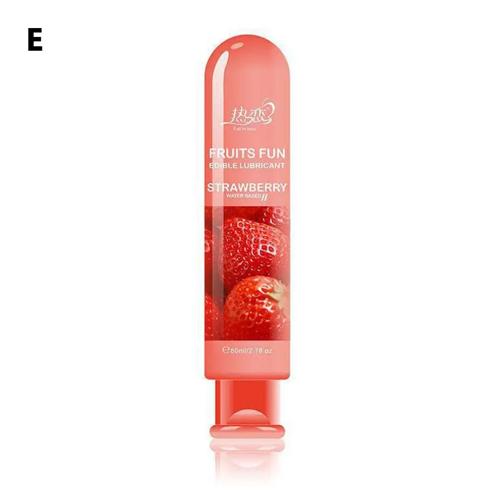 Edible Fruit Flavored Water-based Lubricant Easy To Clean Non Greasy