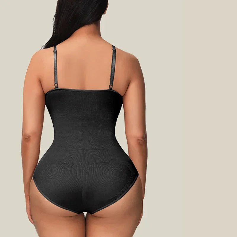 Bodysuit Lingerie Womens Seamless Slimming Control Black Top