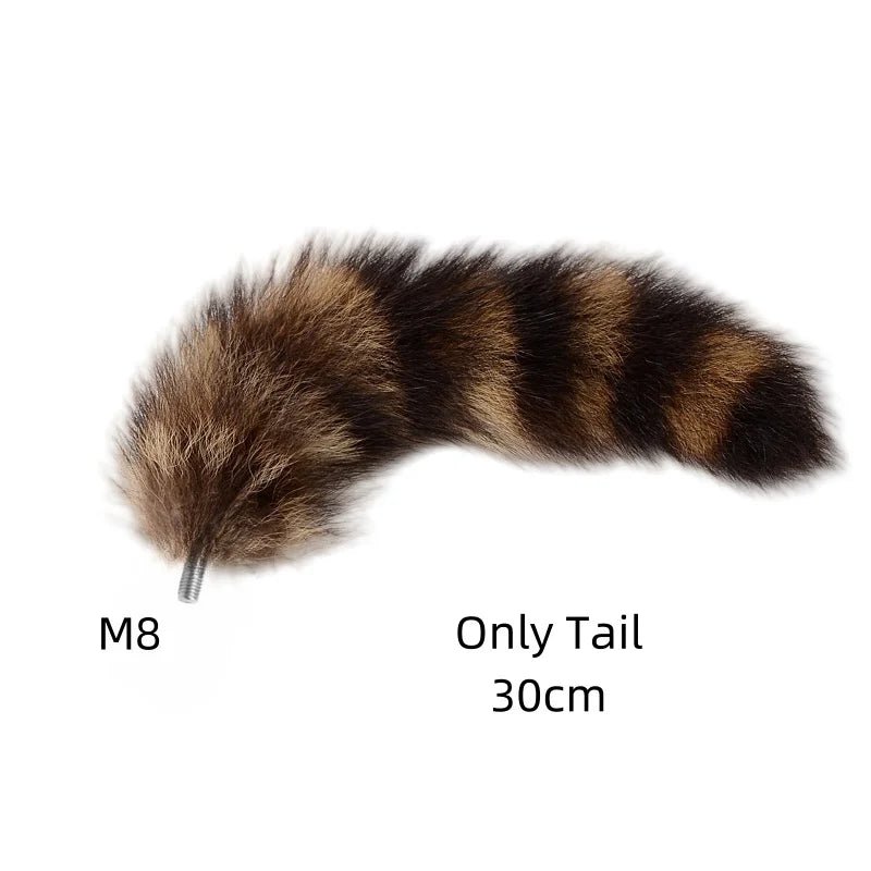 25cm Mini Elegant Metal Plug with Charming Small Tail Toy
