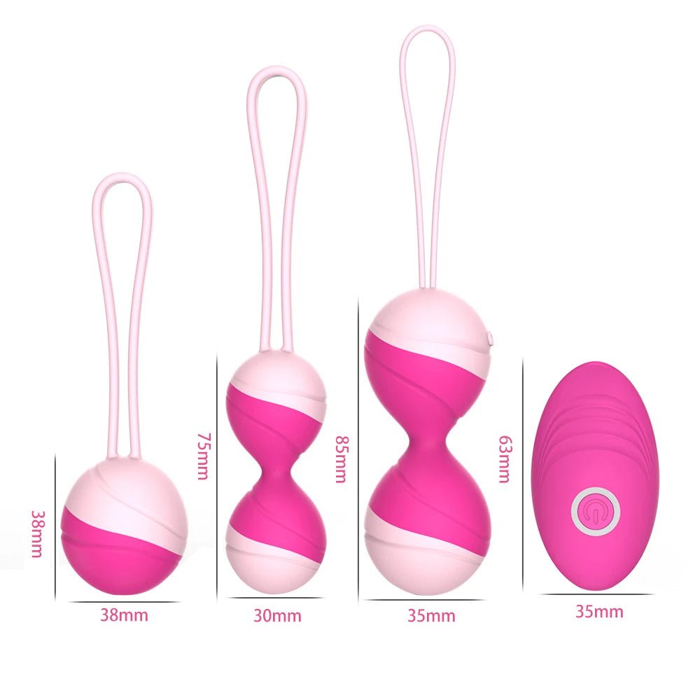 Kegel Balls Vibrator Remote Control Vibrating Egg For Women