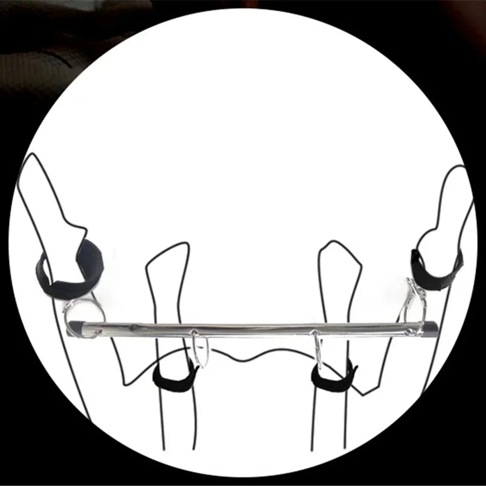BDSM Bondage Kit Spreader Bar Handcuffs Fetish Set