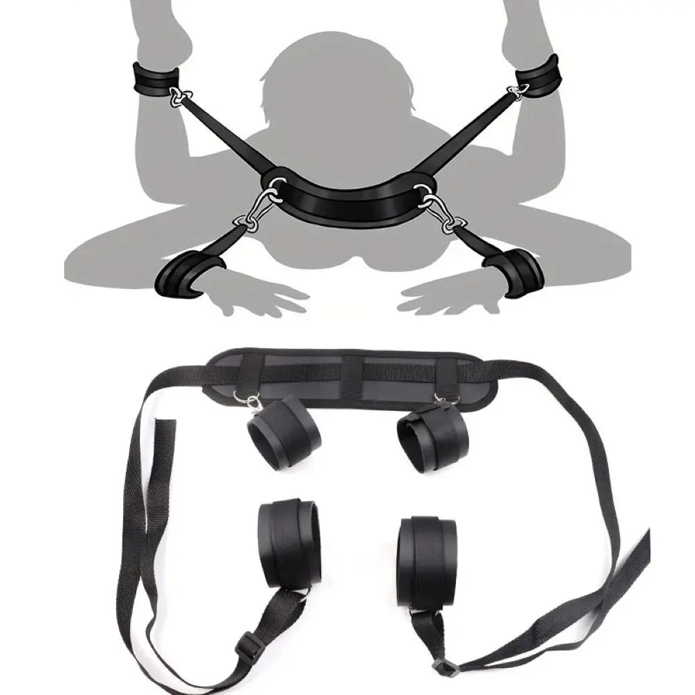 BDSM Handcuff Restraint Set For Couples Bondage Toy Skin Friendly