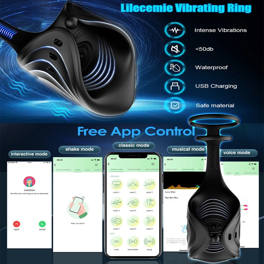 HESEKS APP Remote Double Vibrator Ring for Ultimate Pleasure