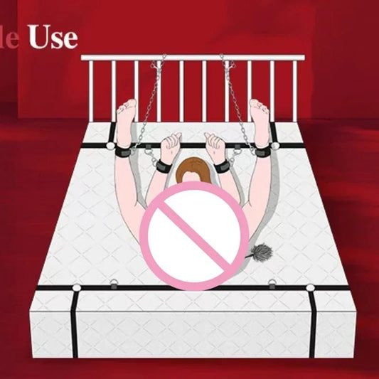 Bed Restraint Set Couple Sex Toys Bondage Kit for Adults
