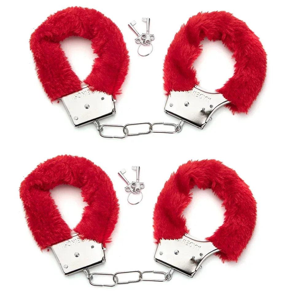 Erotic Accessories Sex Toys 2pc BDSM Bondage Handcuffs Set