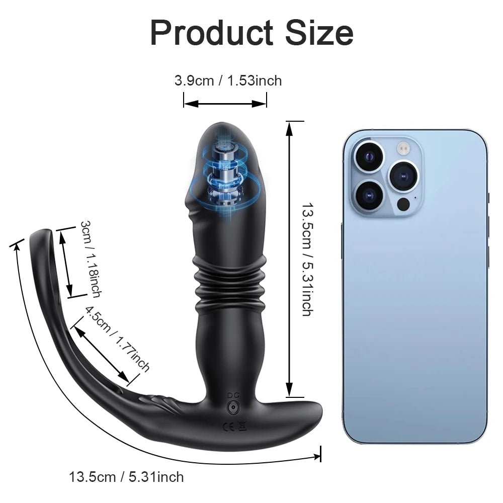 APP Control Telescopic Butt | Plug Anal Vibrator | Passionplayhousexxx