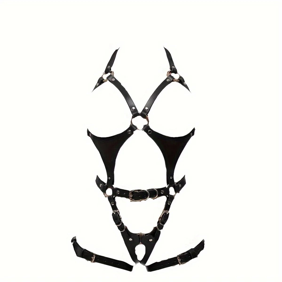 Sexy Harness Set Bondage Leather Lingerie 18 Female Clothing