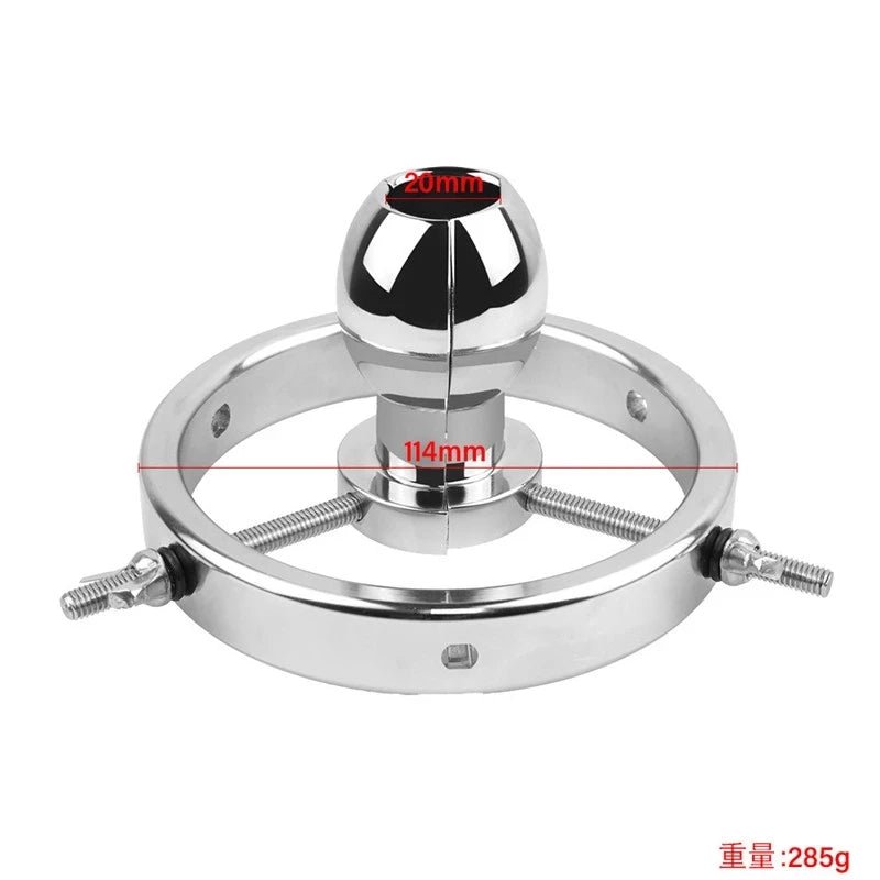 Pleasure Shop Huge Adjustable Metal Plug Toy for Pleasure