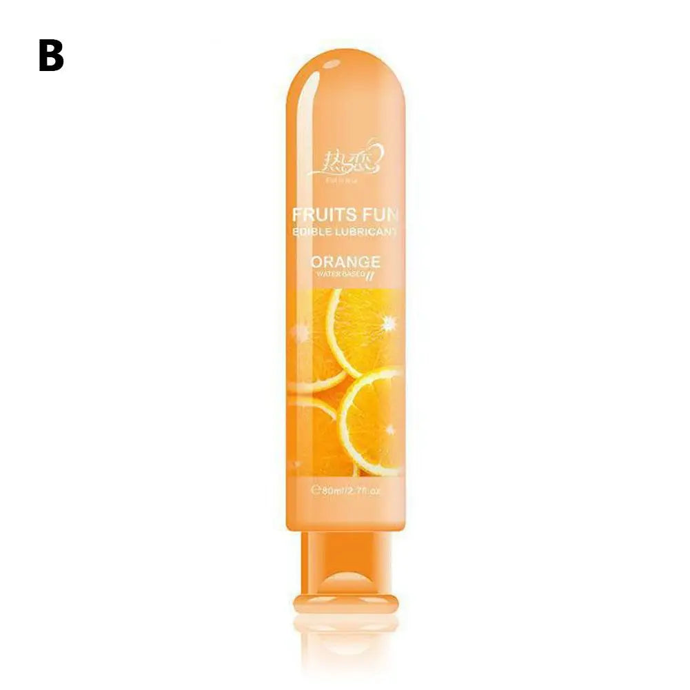 Edible Fruit Flavored Water-based Lubricant Easy To Clean Non Greasy