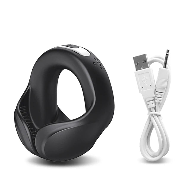 Vibrating Ring Testicle Massager Prostate Stimulator Device