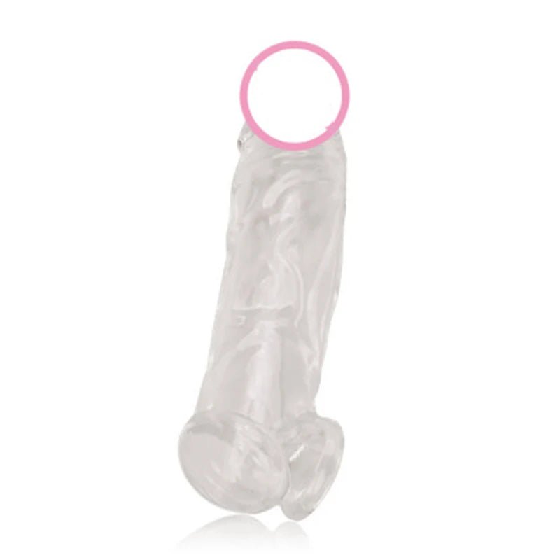 Reusable Silicone Condom Extender Sleeve for Stamina