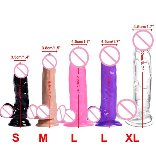 Artificial Toy for Women with Powerful Suction Cup Delight