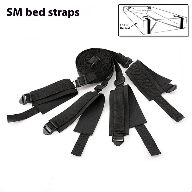 BDSM Bondage Set Soft Cuffs Ankle Restraints Sex Toys