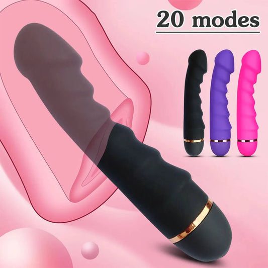 20 Modes Vibrator Soft Silicone G-spot Stimulator Bliss