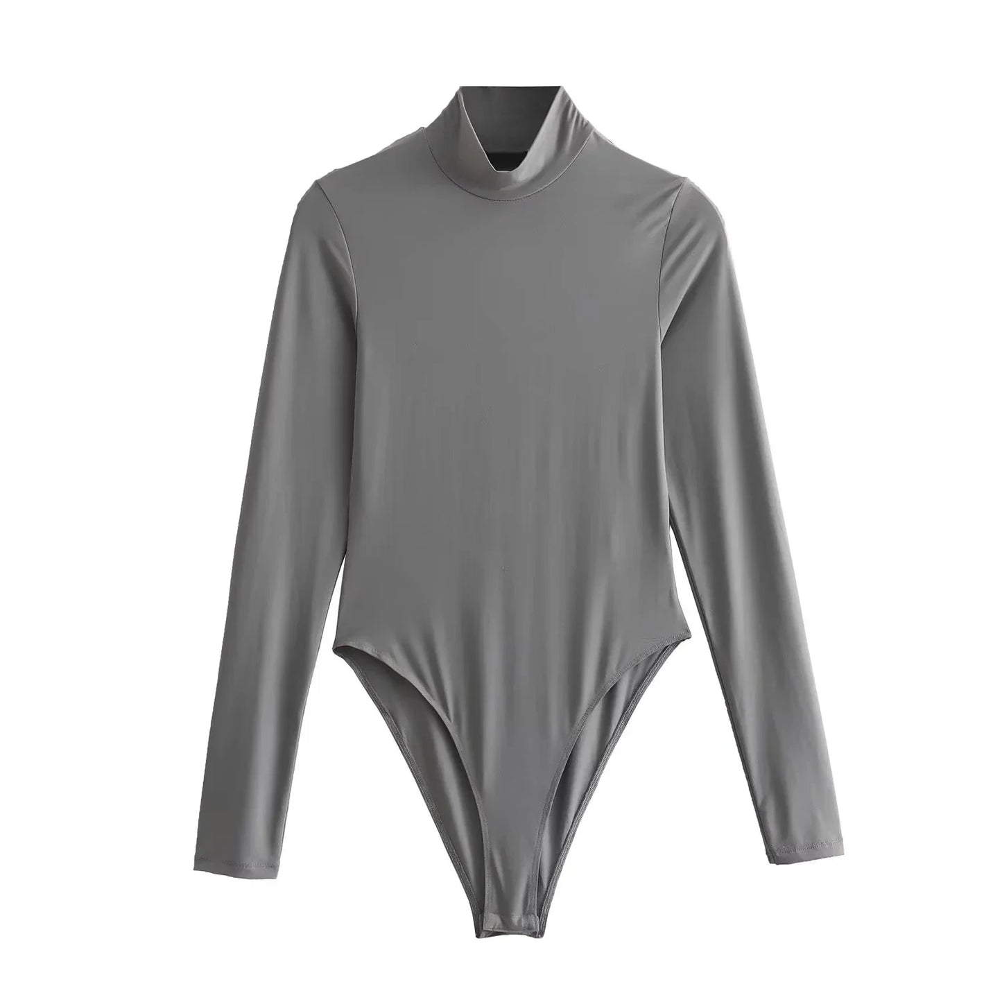 TRAF 2024 Women's Long Sleeve Body High Neck Bodysuit