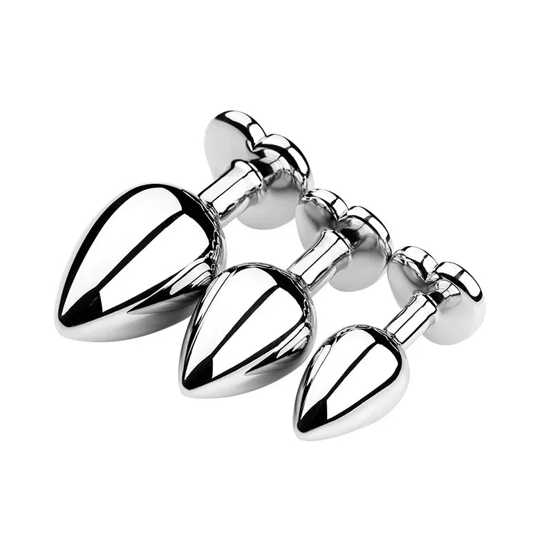 Stainless Steel Anal Plug | Crystal Anal Plug | Passionplayhousexxx