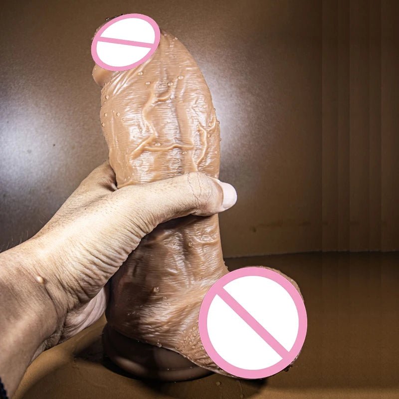 Realistic Veins Big Toy Liquid Silicone Suction Cup