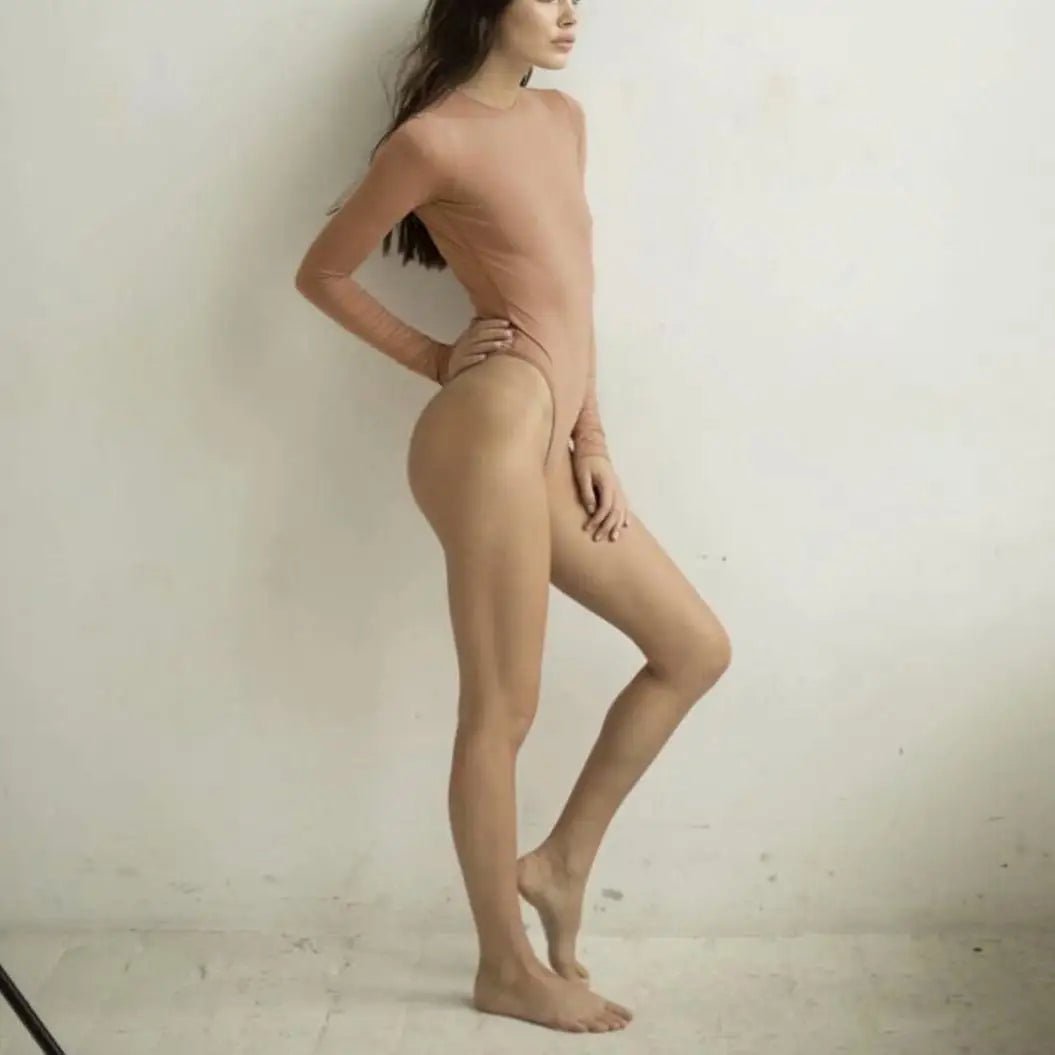 Long Sleeve Bodysuits Sexy Streetwear Lingerie Bodycon