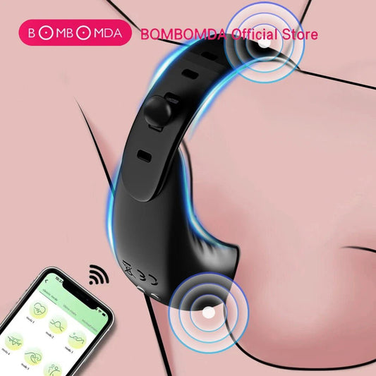 Adjustable Ring Vibrator Men APP Control Delay Erection