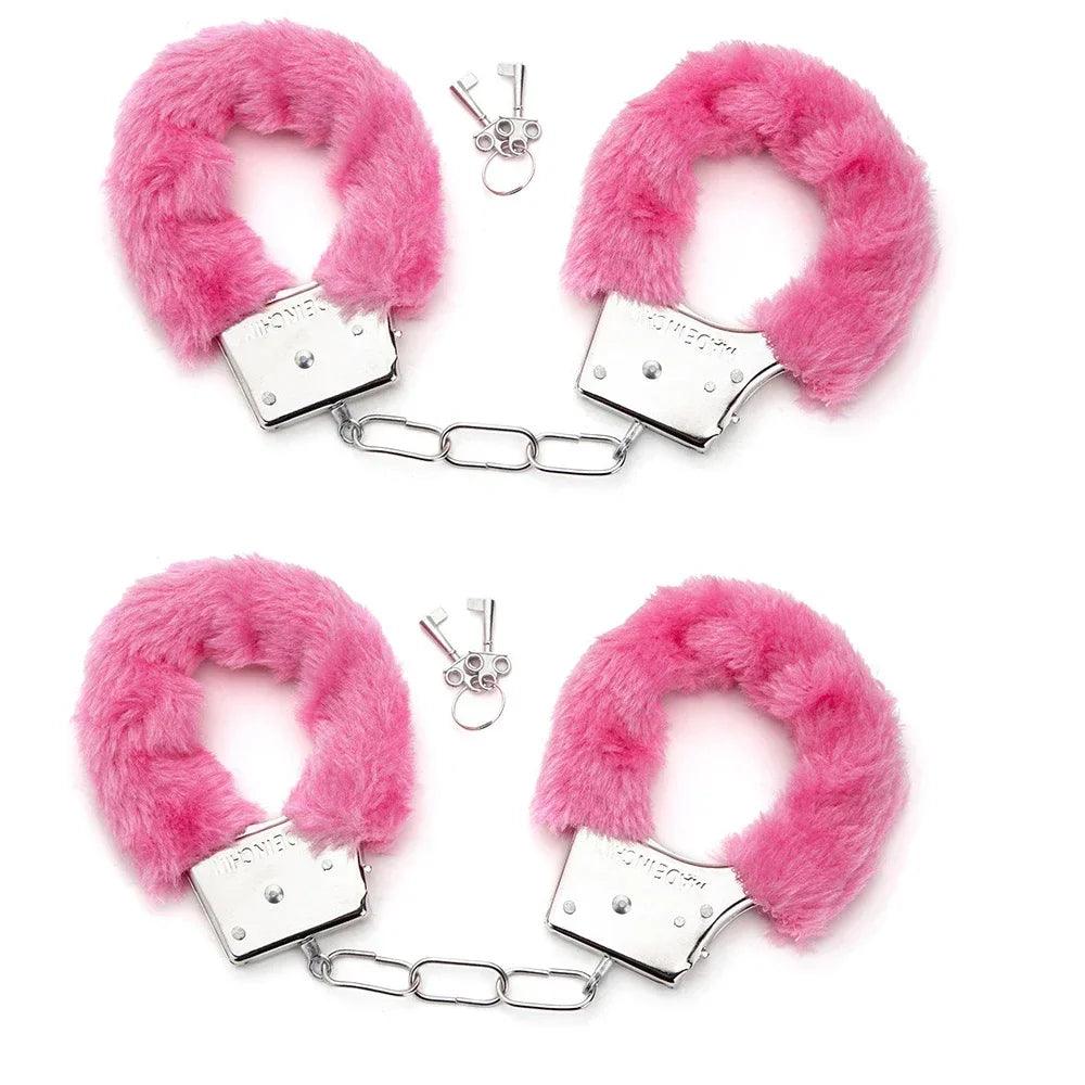 Erotic Accessories Sex Toys 2pc BDSM Bondage Handcuffs Set
