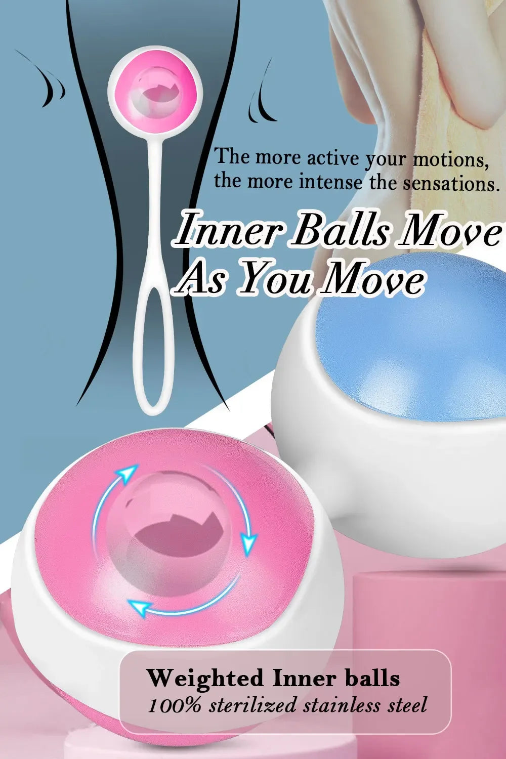 Kegel Balls For Women Tighten Exercise Trainer For Pelvic Health