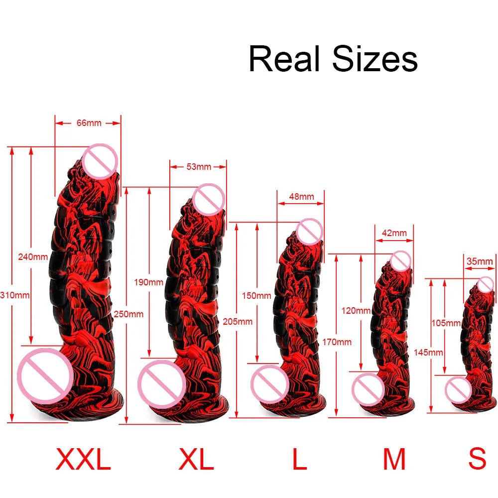 XXL Huge Realistic Dragon Scales With Suction Cup Enjoyment