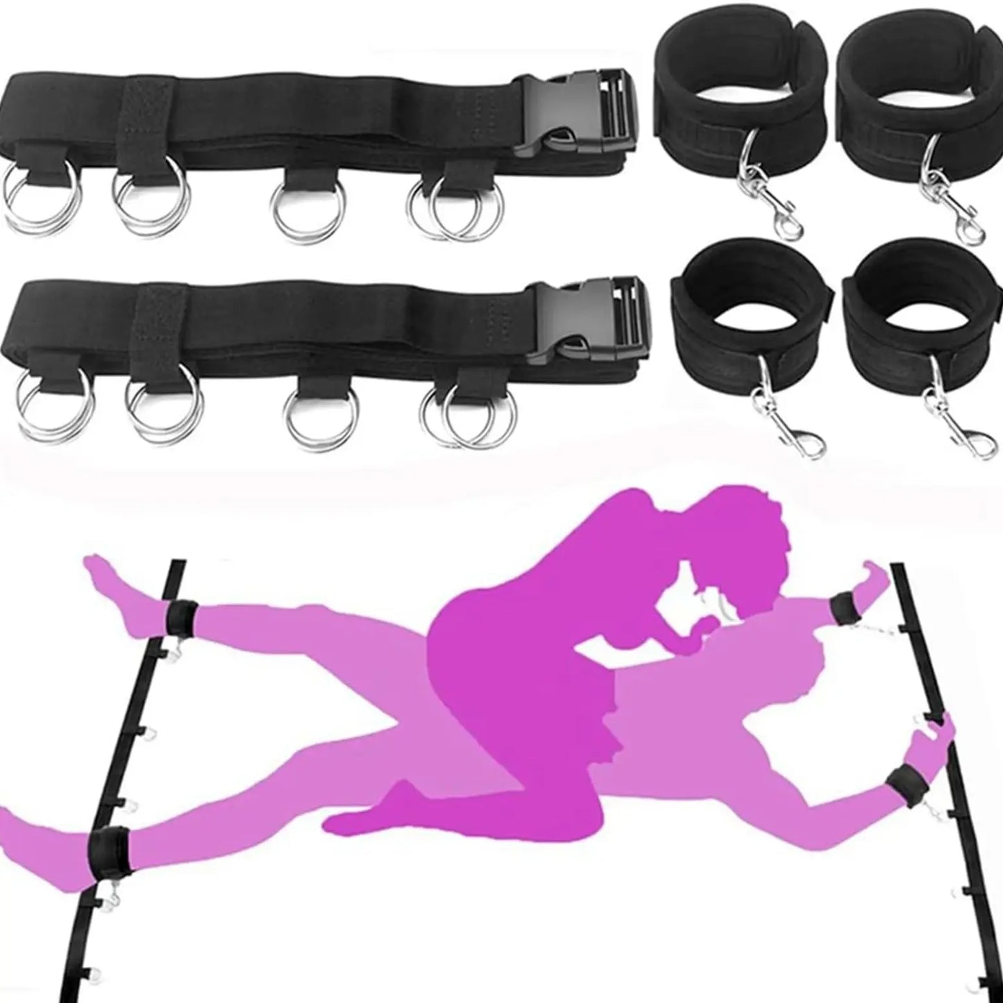 Ultimate Pleasure Toys BDSM Kits Plush Bondage Set For Couples