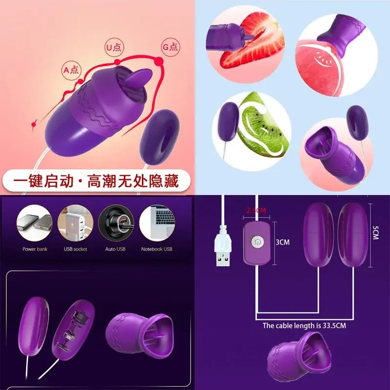 Play Egg Adult Women Cosplay USB Vibrator for Joyful Relaxation