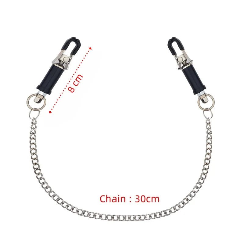Adult Bondage Set BDSM Kit with Nipple Clamp and Wheel