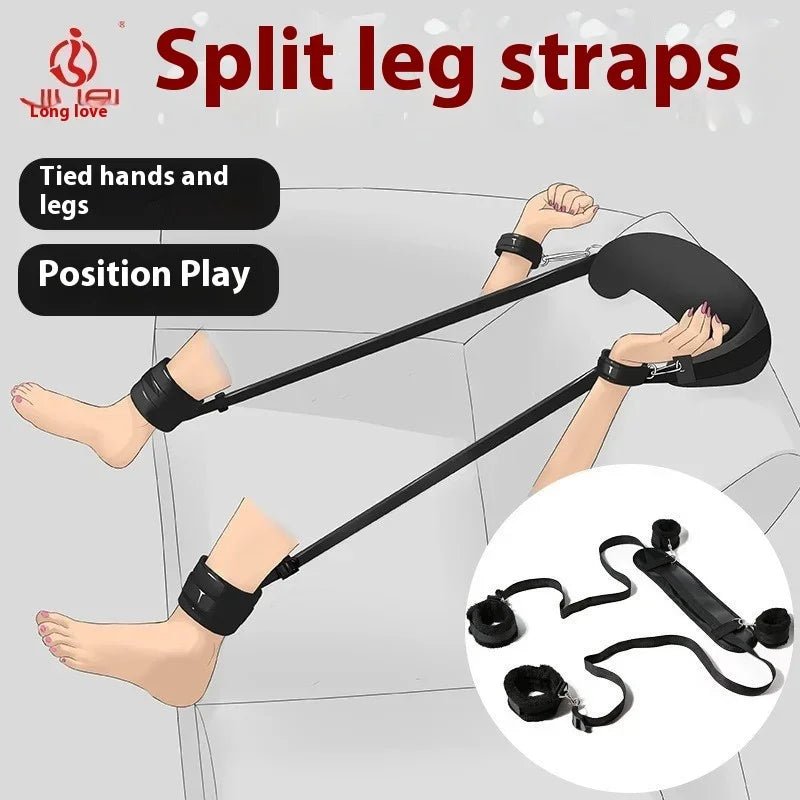 BDSM Bondage Set Soft Cuffs Ankle Restraints Sex Toys