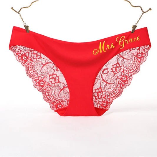 Custom Printing Lace Thong Personality Seamless Panties