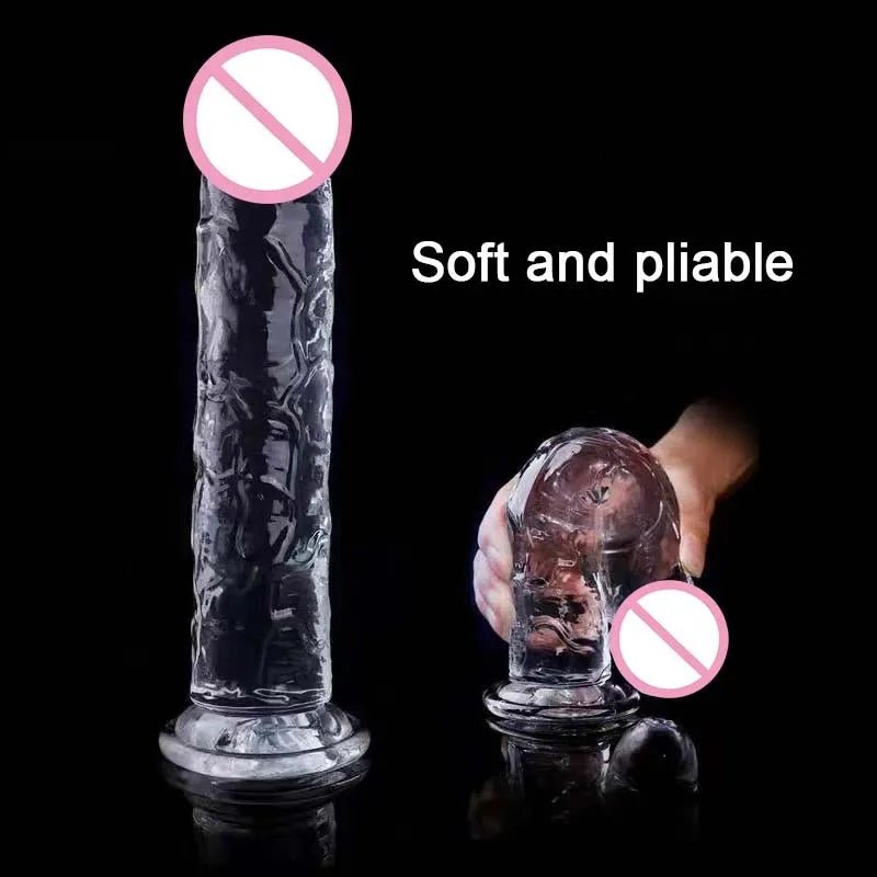 Transparent Realistic Toy Soft Crystal Jelly G Spot Delight