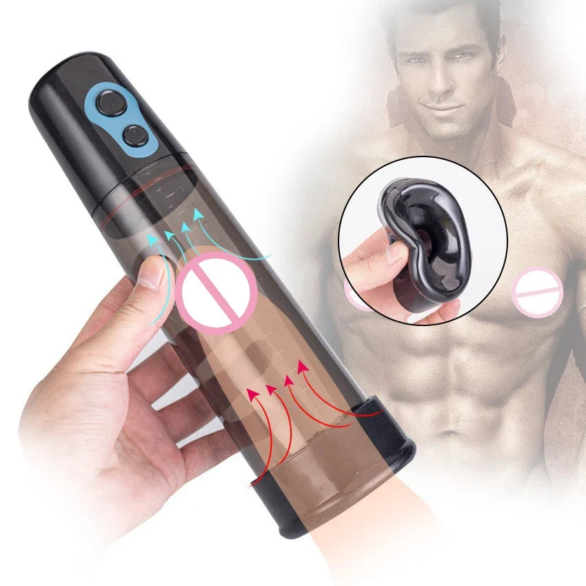 Electric Pump for Men Enhancer and Extender Toys Device