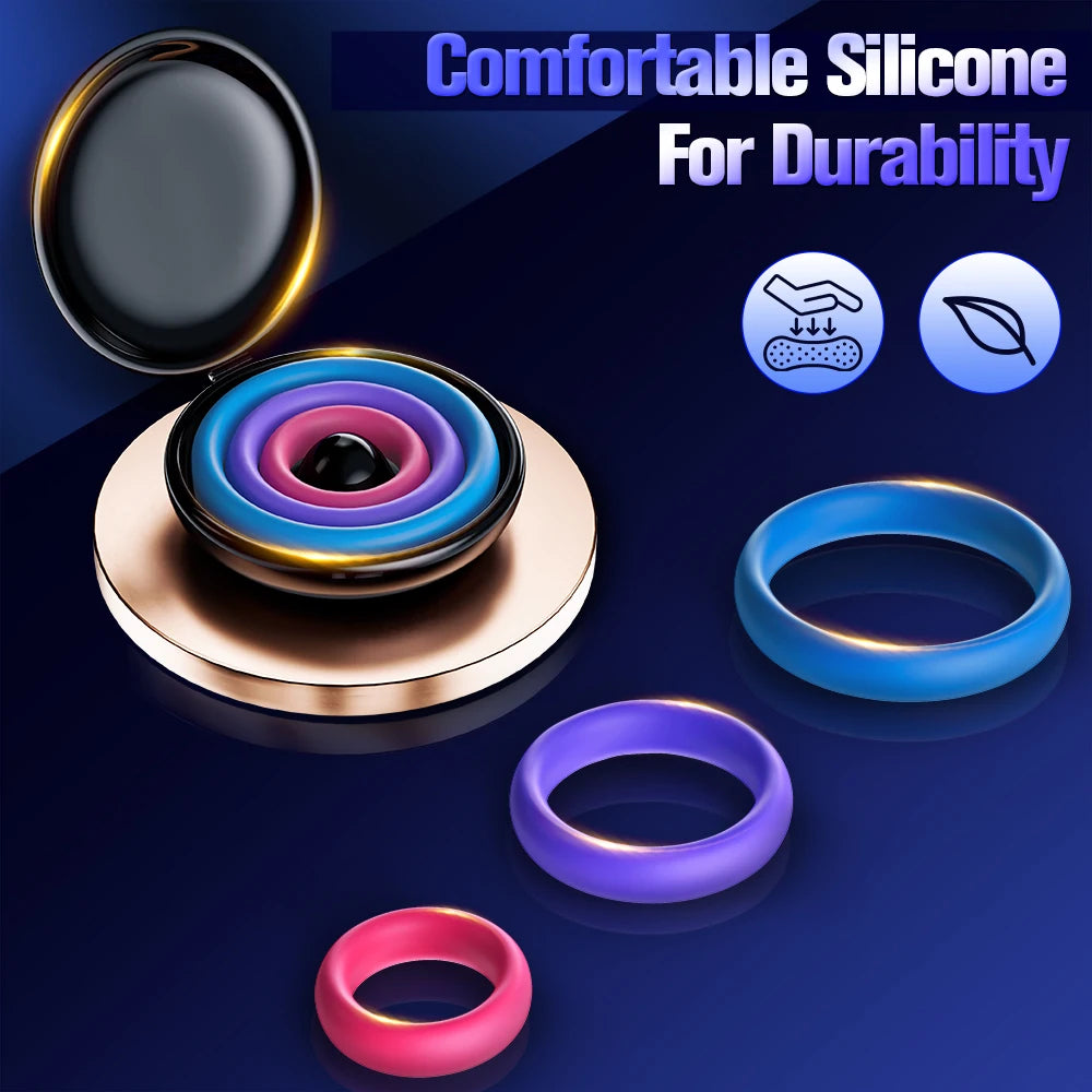 3Pcs Ring For Men Upgraded Ejaculation Trainer Device