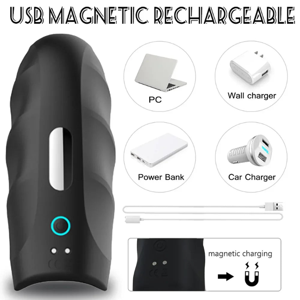Vibrating Ring 10 Frequency Vibrator Prostate Massager Device