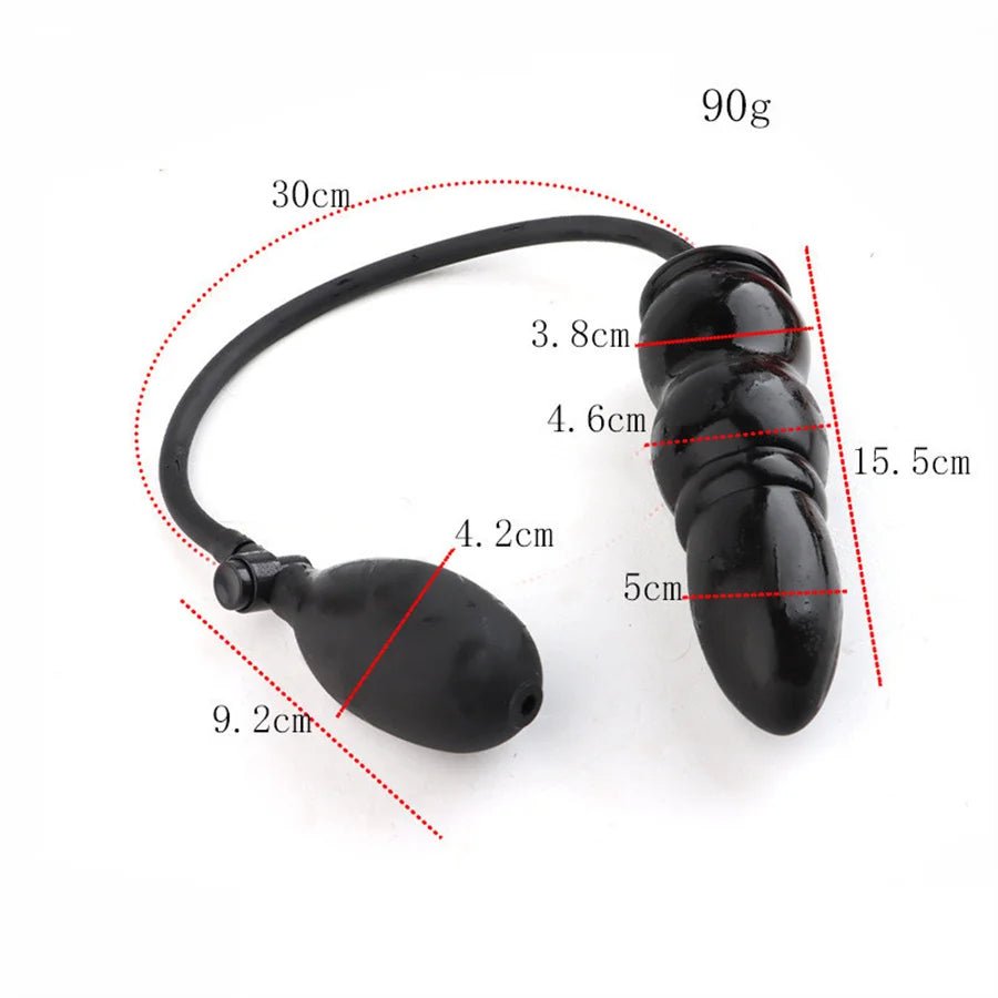 Inflatable Plug With Pump Dilator Prostate Massager Tool