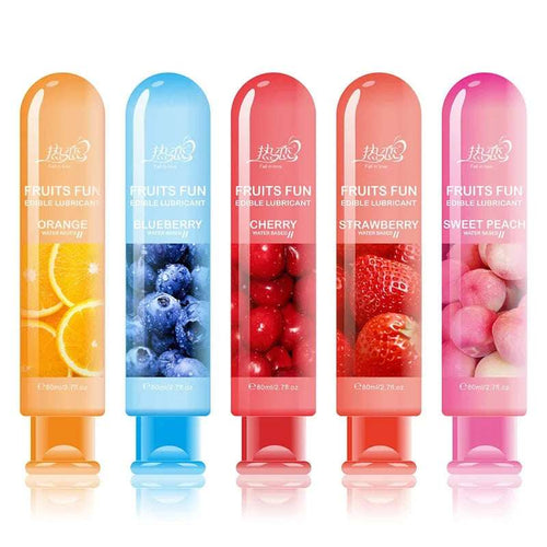 80ML Edible Flavored Lubricant for Passionate Love Enhances Sensual Pleasure Fruity Oral Sex Lube Body Lubricant for Adults