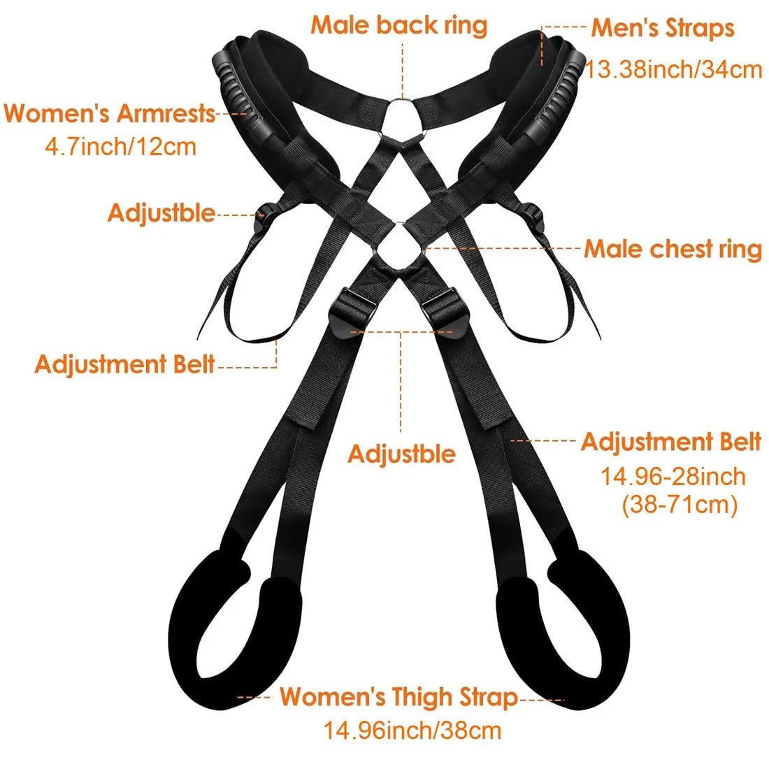 BDSM Bondage Love Slings Couples Sex Swing Set Adjustable
