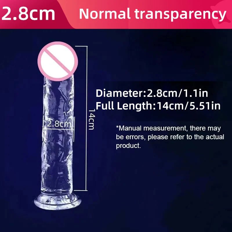 Transparent Realistic Toy Soft Crystal Jelly G Spot Delight