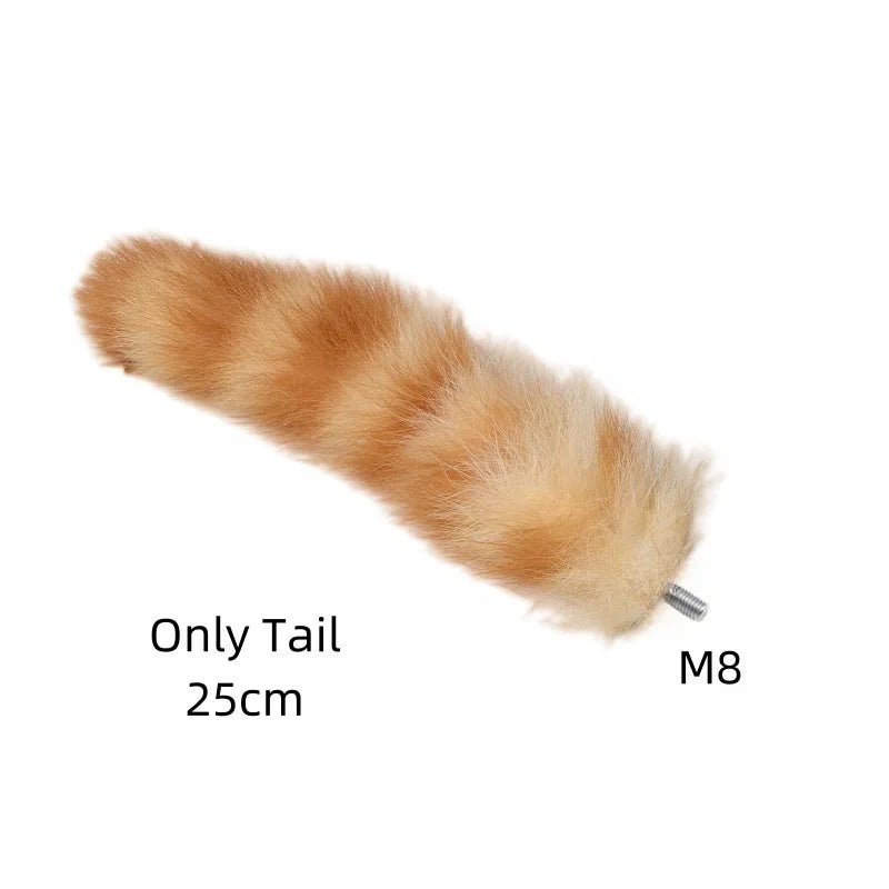 25cm Mini Elegant Metal Plug with Charming Small Tail Toy
