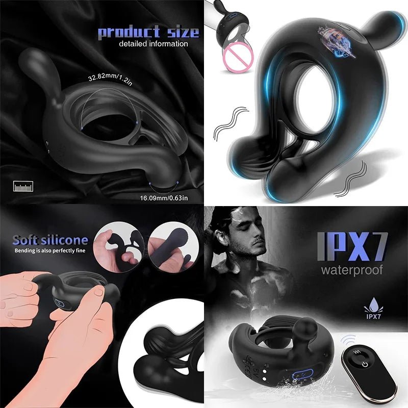 Metal Slug Signet Ring Pleasure Device For Men - Enhance Enjoyment